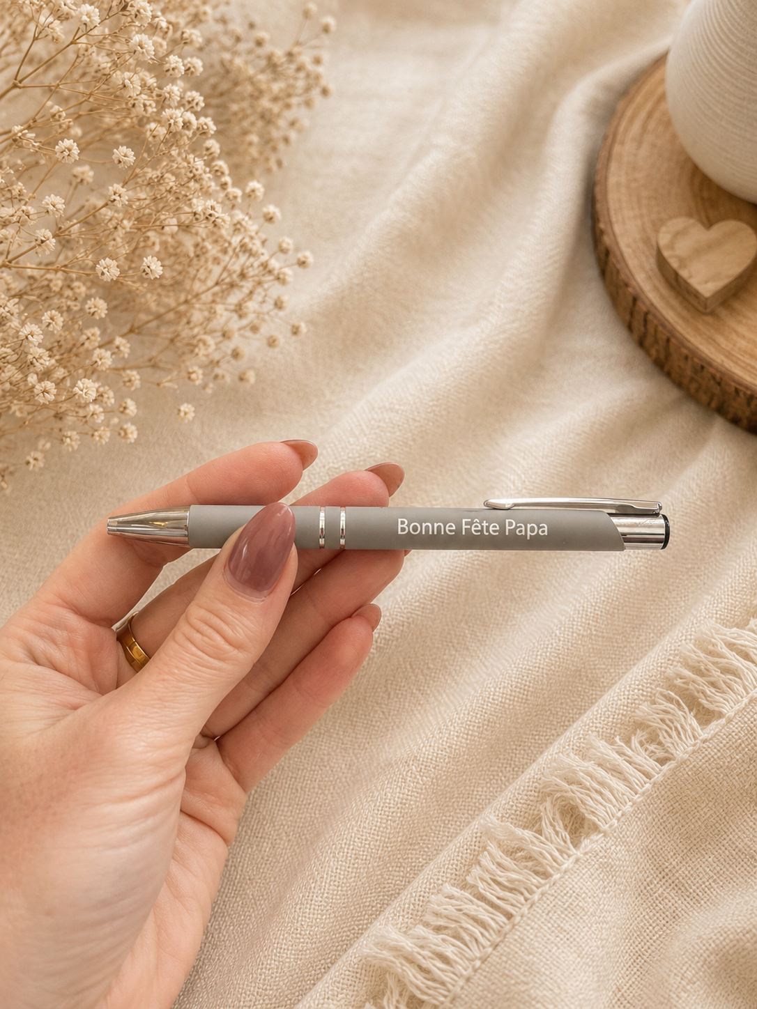 🖊️ Stylo gravé “Bonne Fête Papa”