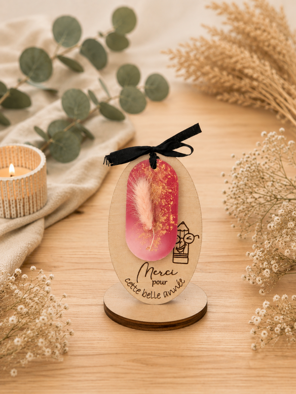 🌸 Suspension parfumée “Merci pour cette belle année” 🌸