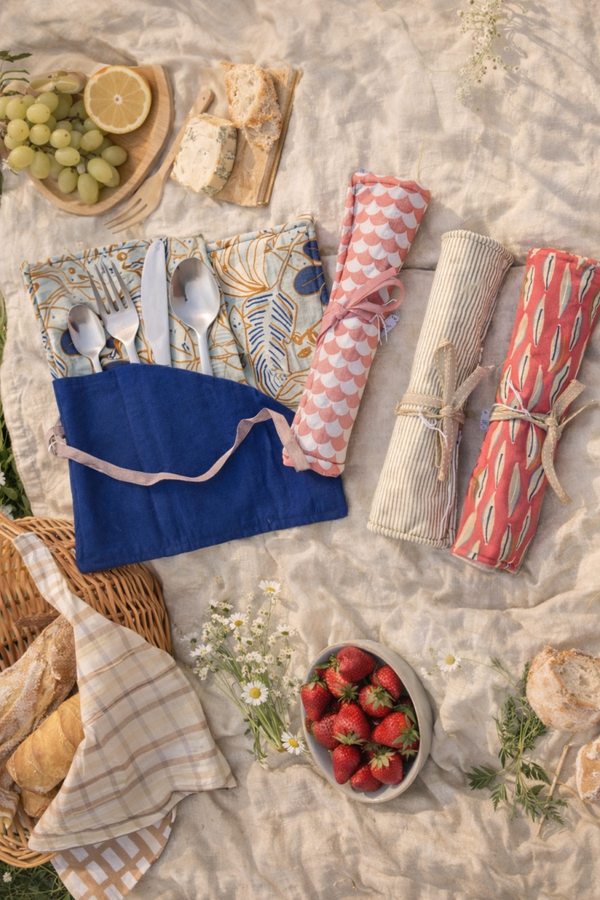 Pochette à couverts – nomade & éco-responsable 🌿