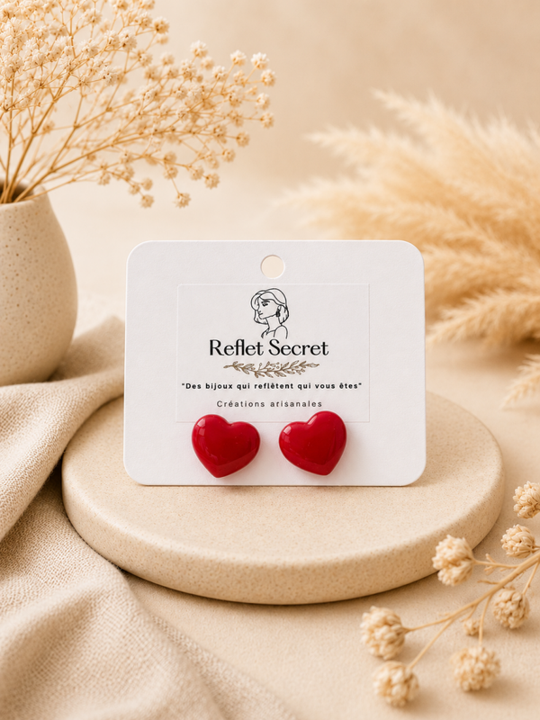 Boucles d’oreilles ❤️ Pomme d’amour 🍎