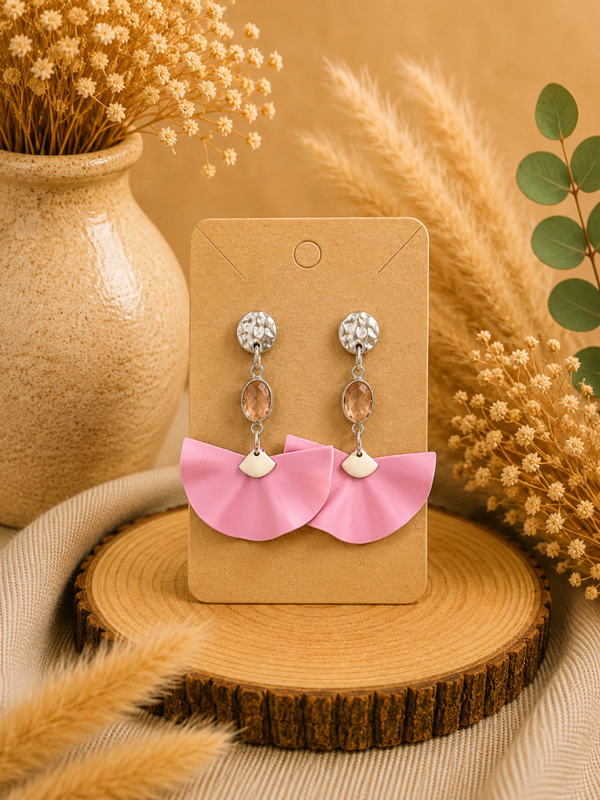 Boucles d’oreilles Rose Élégance 🌸