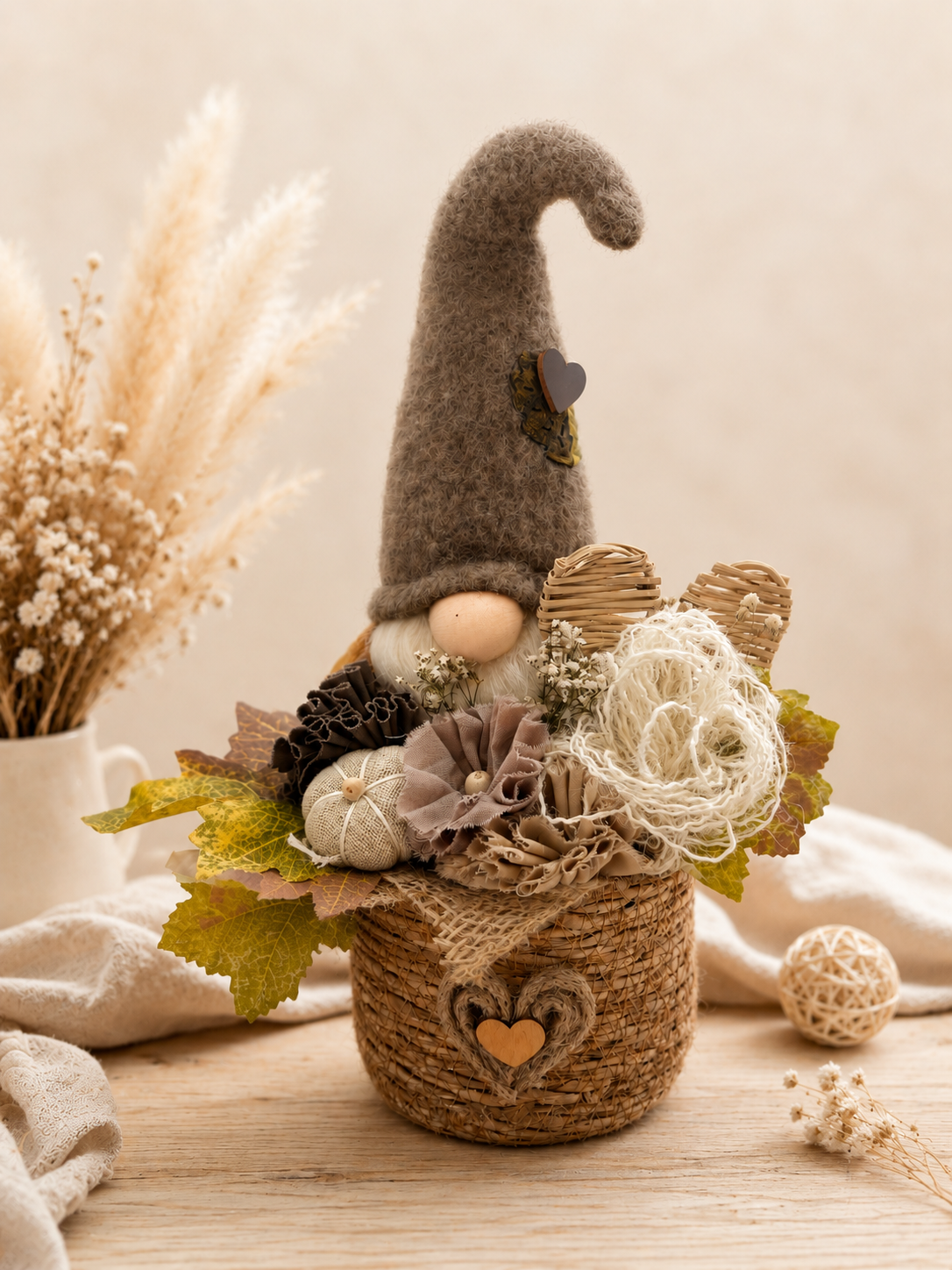 🌿 Décoration  Gnome – Esprit Automnal 🍂