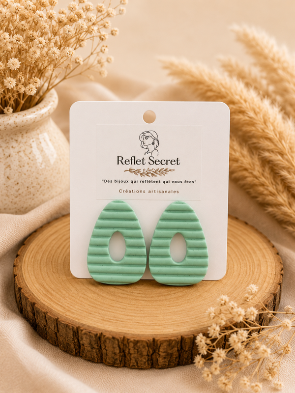 Boucles d’oreilles «  Limonade »