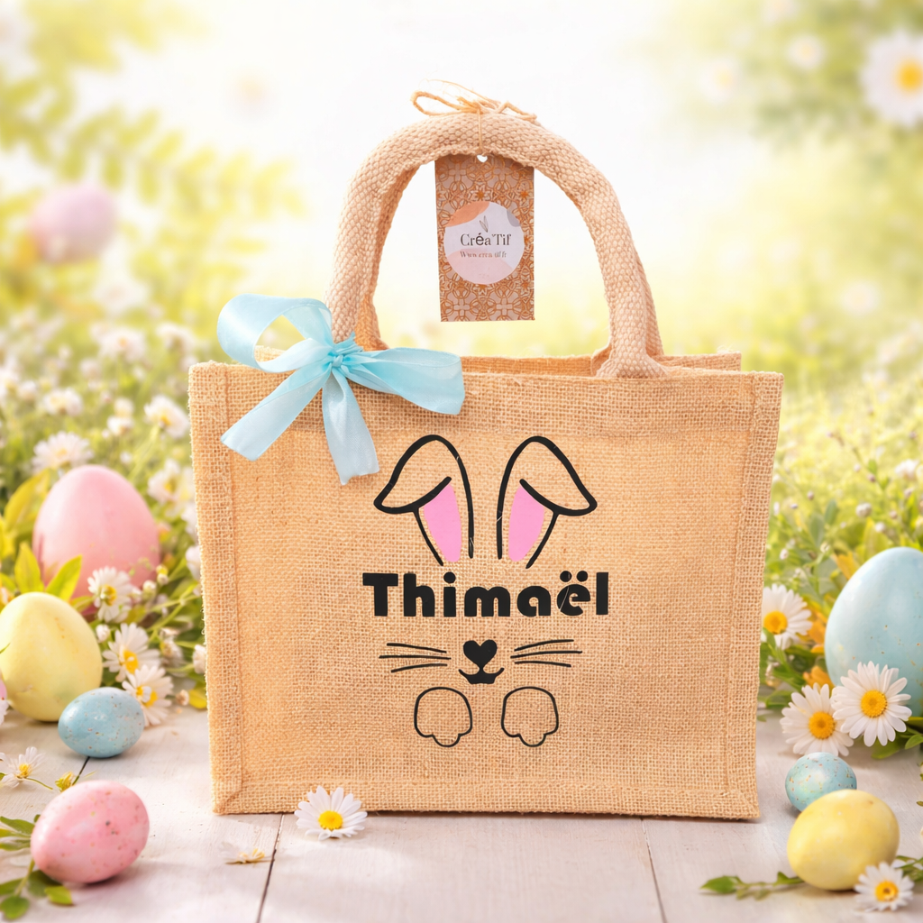Sac de Pâques personnalisé 🐰🌸