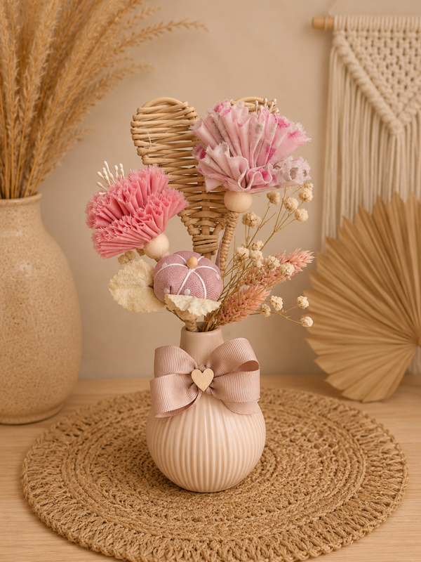 🌸 Petit Vase Bohème Fleuri 🌸