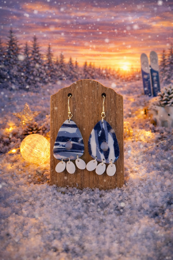 Boucles d’oreilles ❄️ Givre et rêves alpins