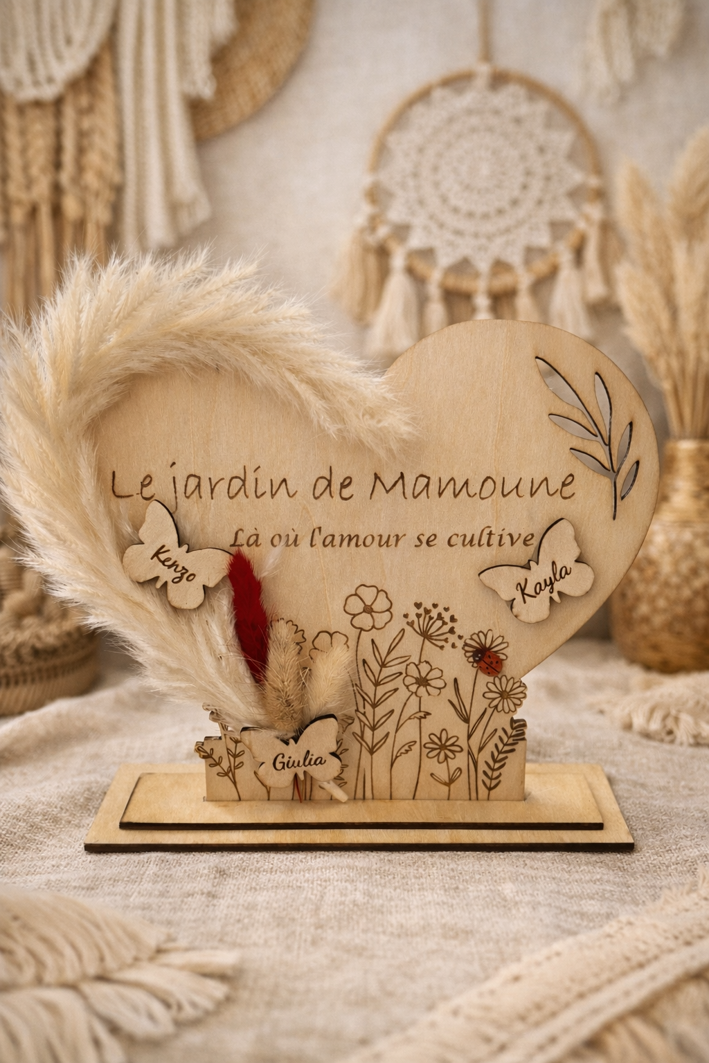 Support cœur - fête des mamies