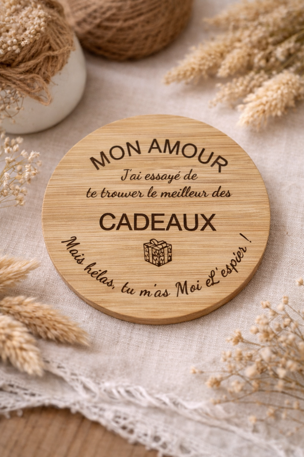 Dessous de verre en bois