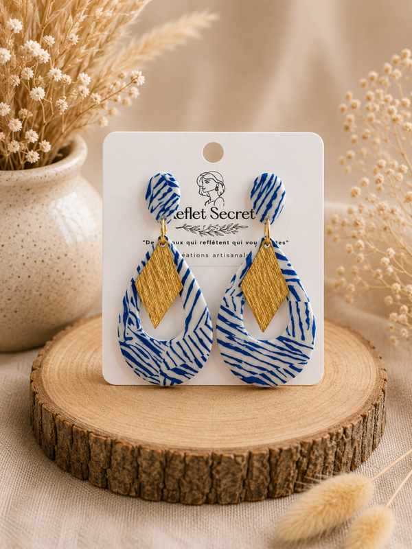 Boucles d’oreilles « Azur » 🌊