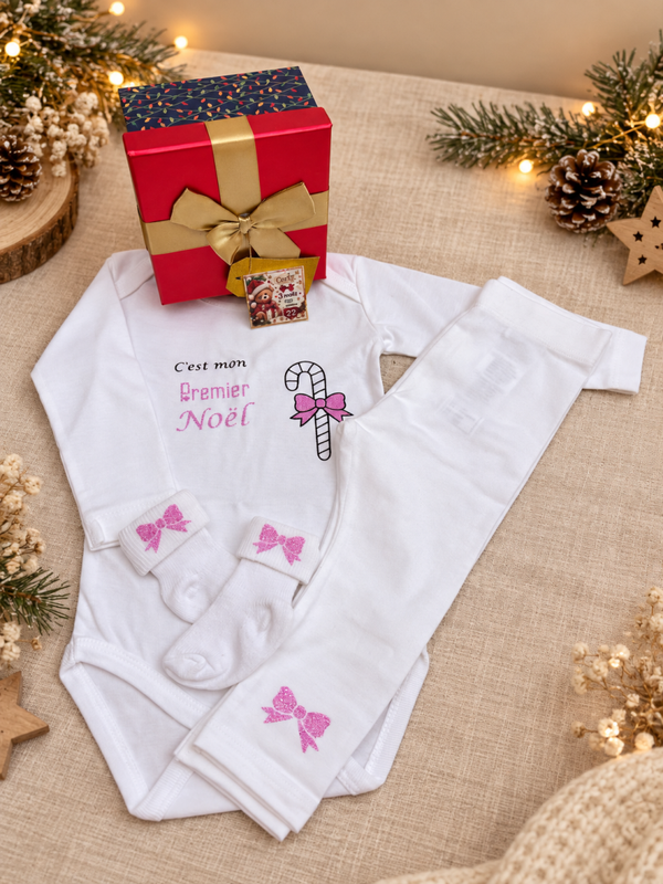 Ensemble 3 Pièces «  Mon premier Noël »