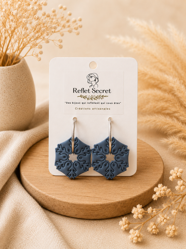 Boucles d’oreilles ❄️ Givre et rêves alpins