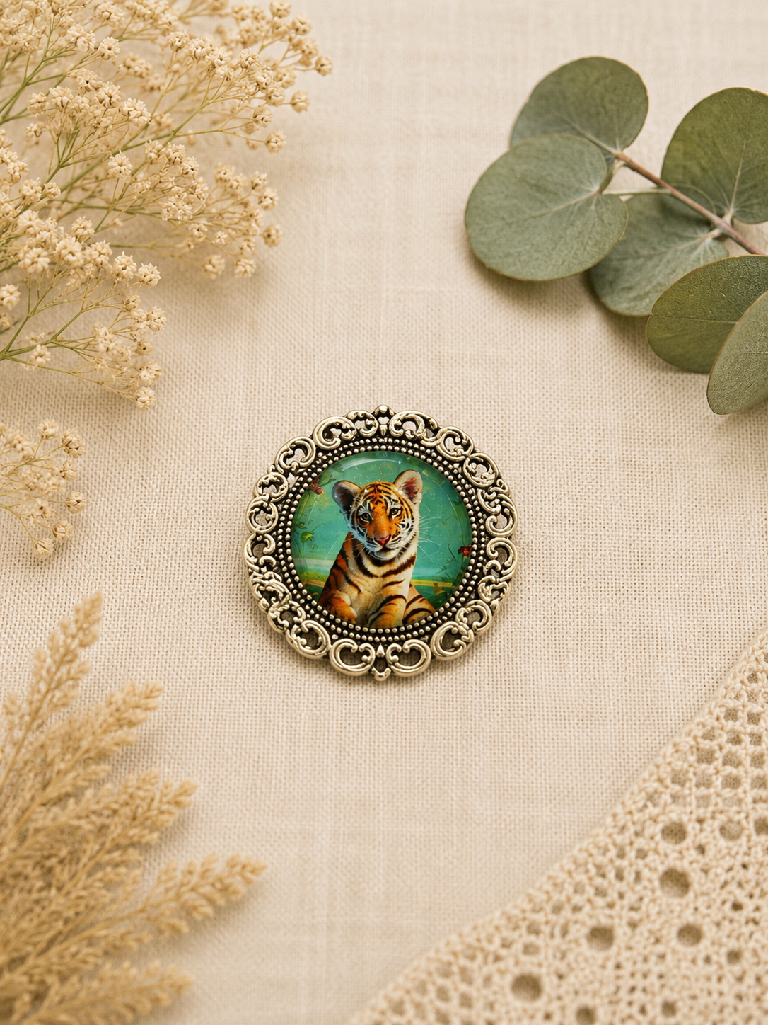 🐯 Broche Tigre Fantaisie 🐯