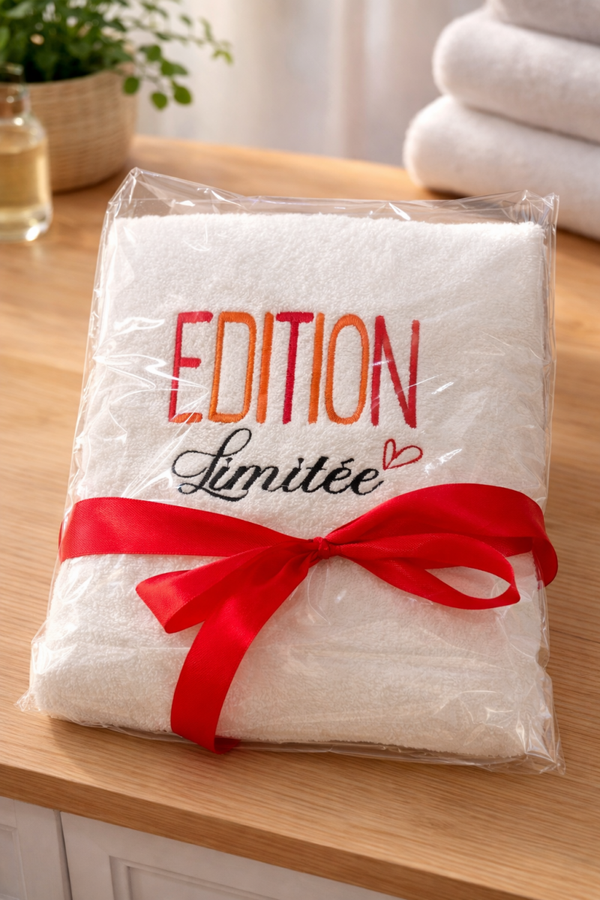 Serviette éponge 50x100 – Édition limitée ❤️
