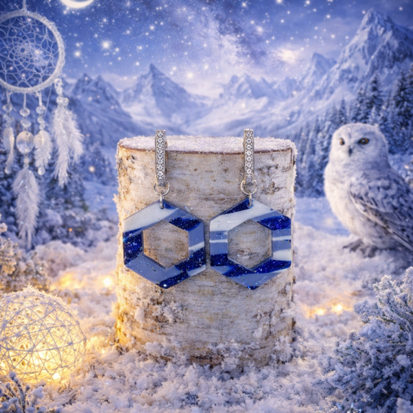 Boucles d’oreilles ❄️ Givre et rêves alpins