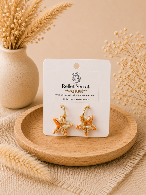 Boucles d’oreilles « Corail Océan » 🪸