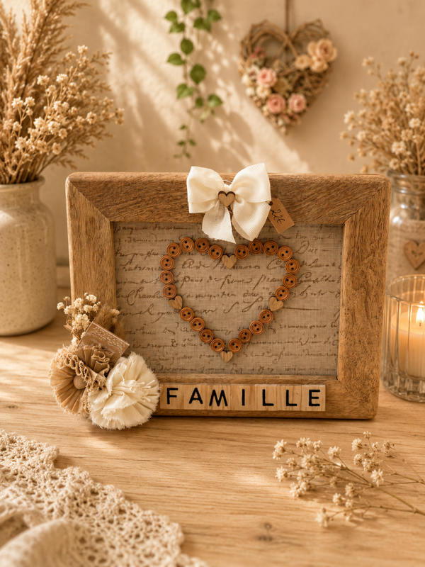 🤍🏡 Cadre décoratif “Famille” 🏡🤍