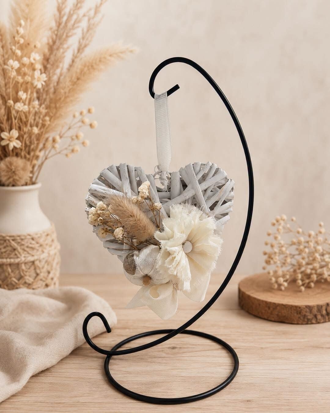 🌾 Cœur décoratif bohème