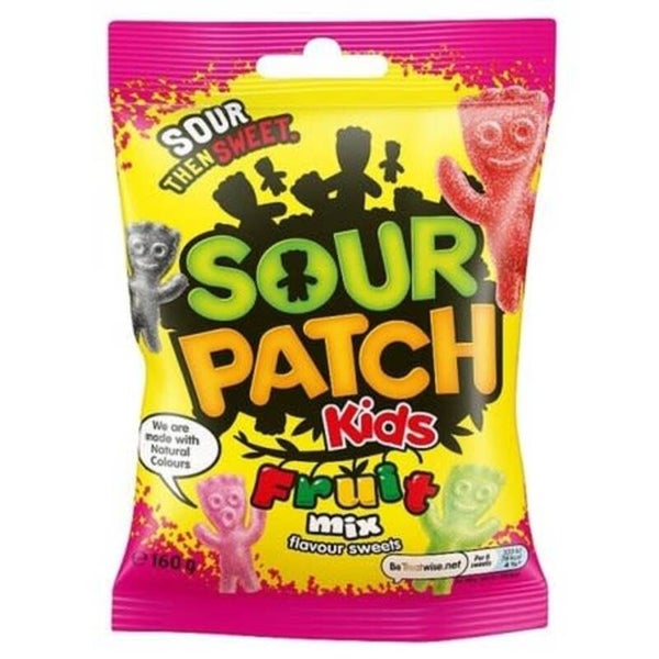 Sour Patch Kids Fruit Mix Pouch 10x130g THT 01-08-2024