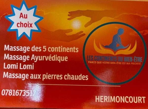 Carte cadeau Massage 1h00