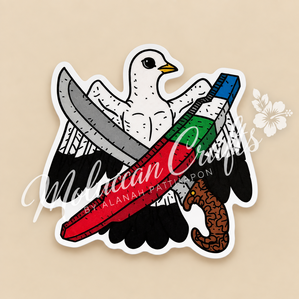 Sticker: vogel maluku