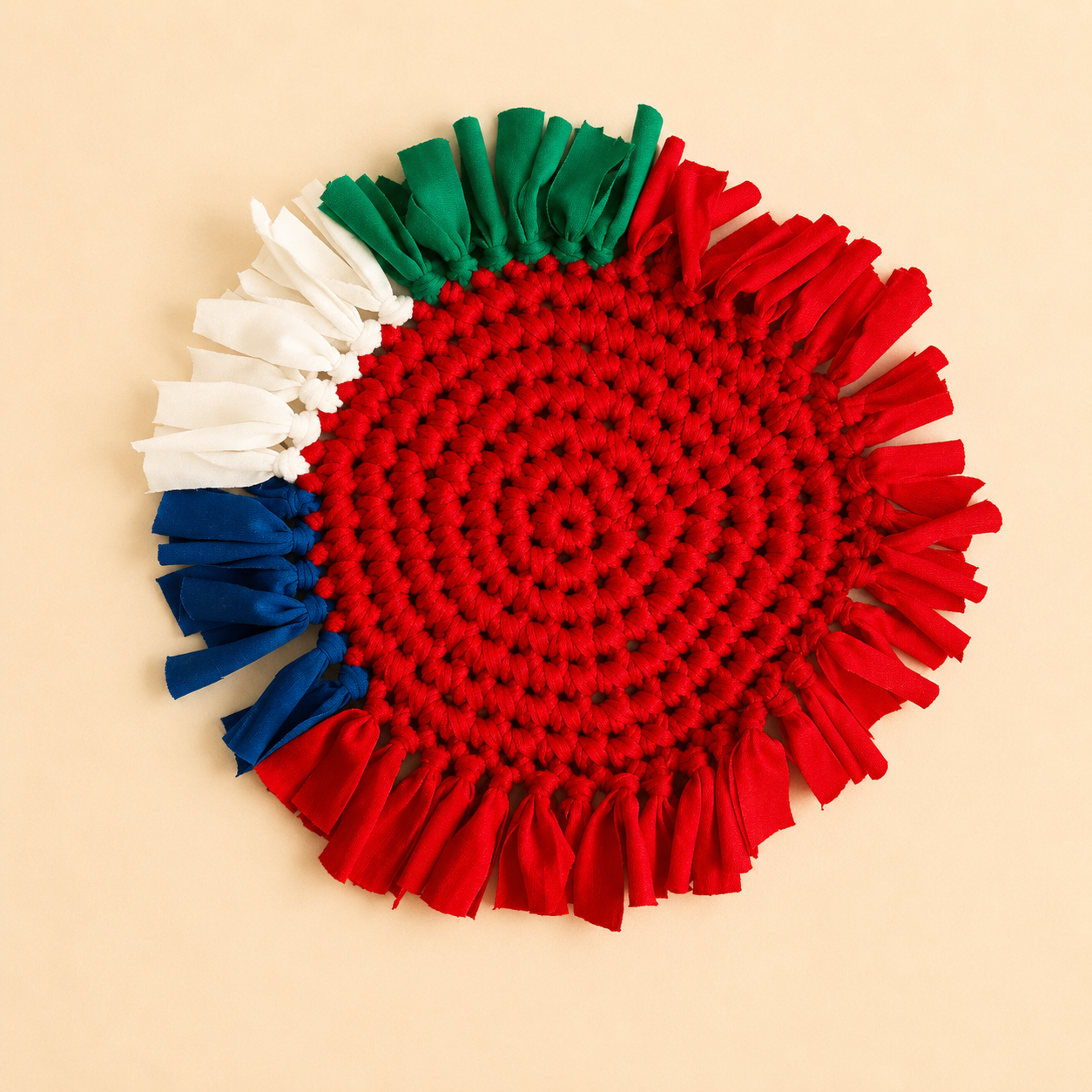 Maluku pannen onderzetters ~ rood