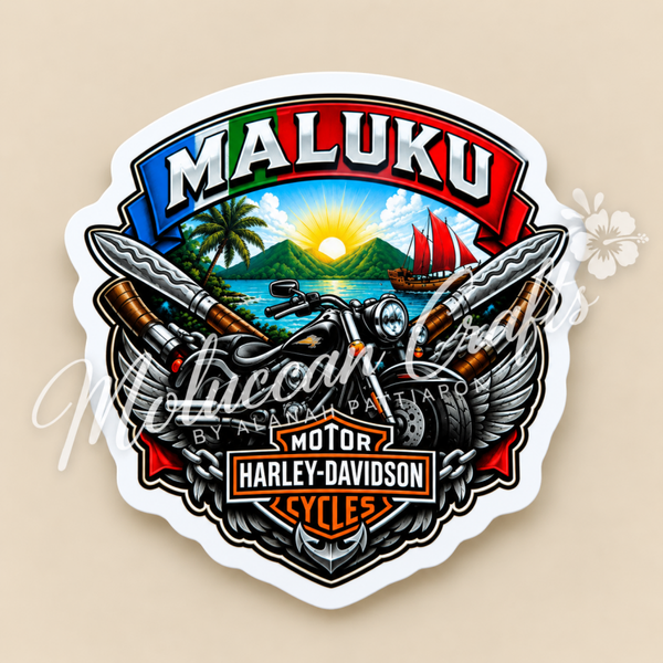 Sticker: Maluku Harley Davidson