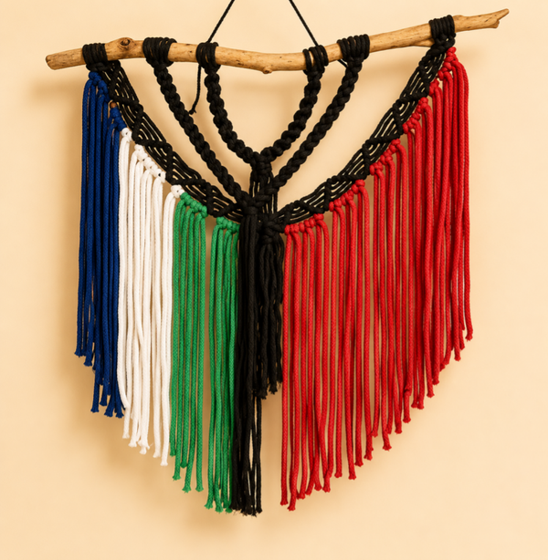 Molukse Macramé Wandhanger XL