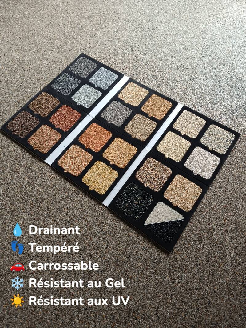 Couleurs moquette de pierre Gautier résine et marbre 