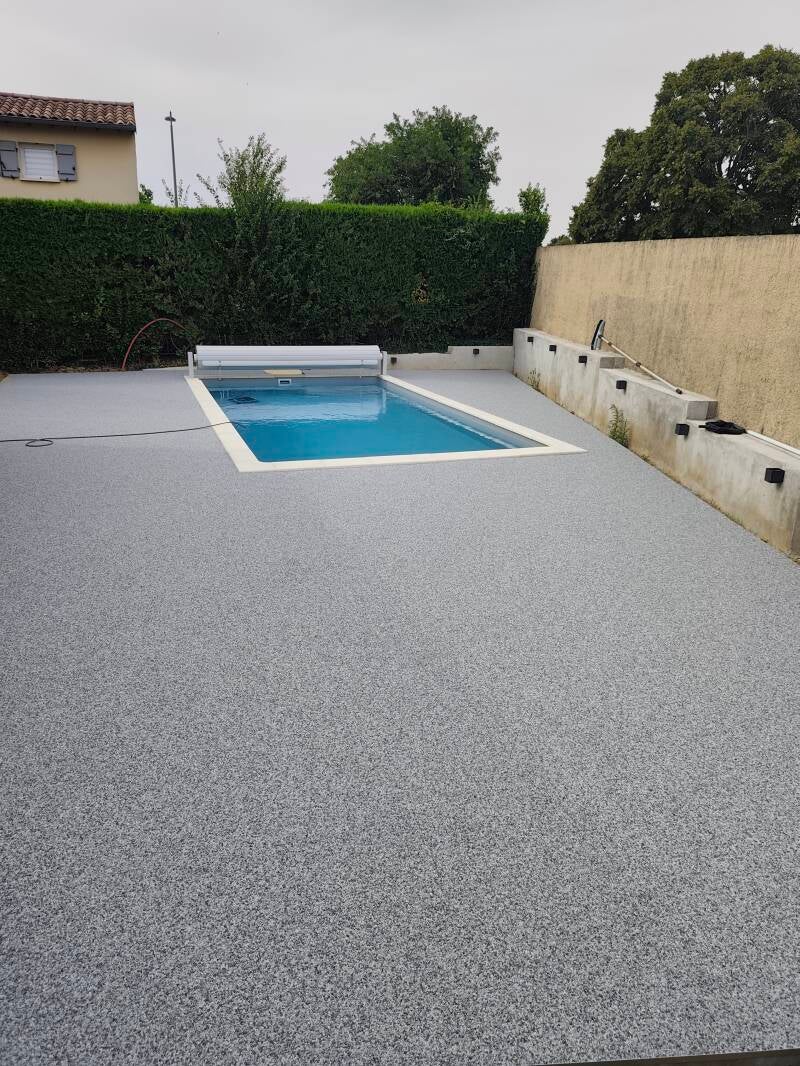 Après plage piscine gris bleuté 