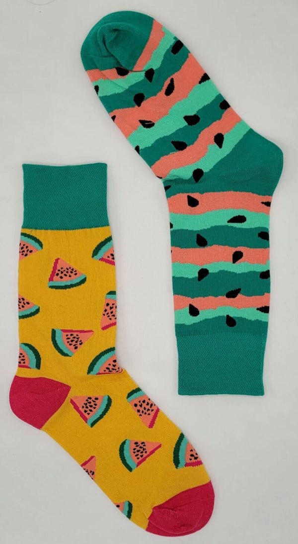 Crazy Soxx - Mismatched Watermeloen