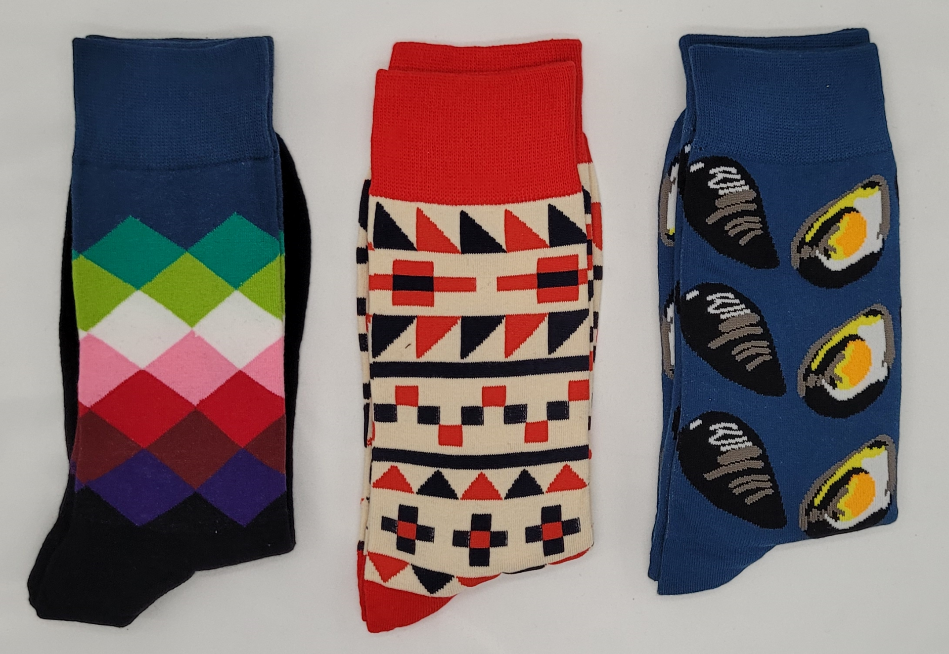 Crazy Soxx - 3 paar vrolijke Sokken - Grappige Sokken - Funny Socks - Humor - Happy