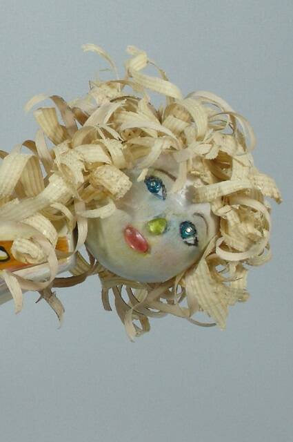 organische houten sculptuur=Wasserschlange