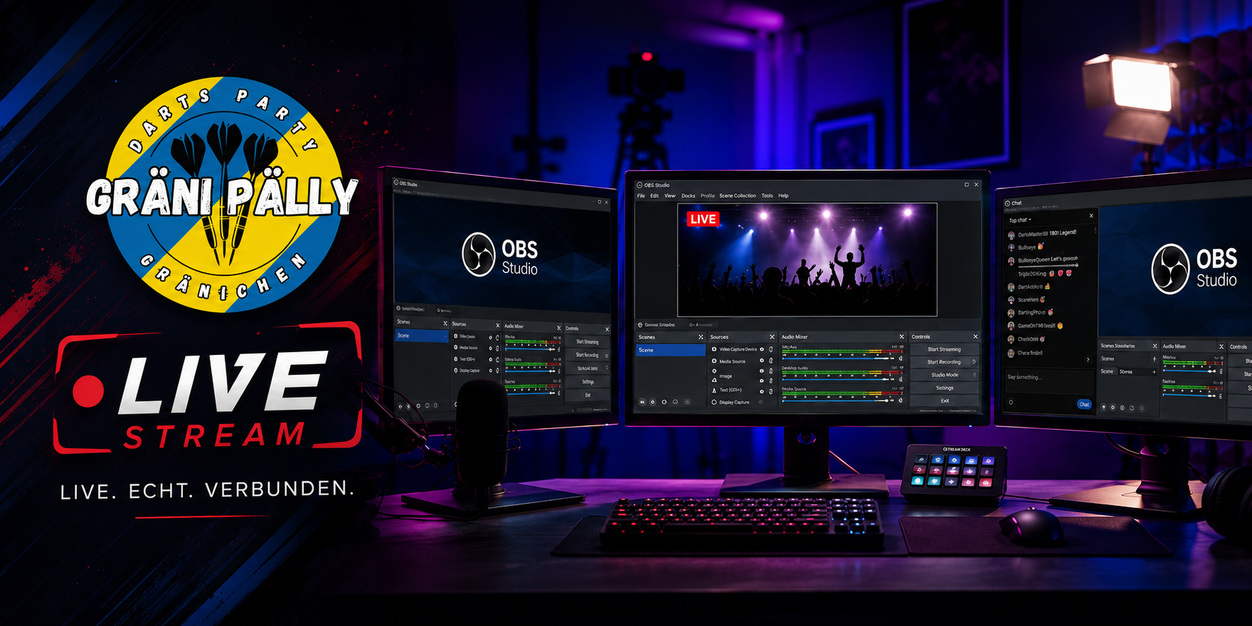 Gräni Pälly Live Stream mit OBS Studio
