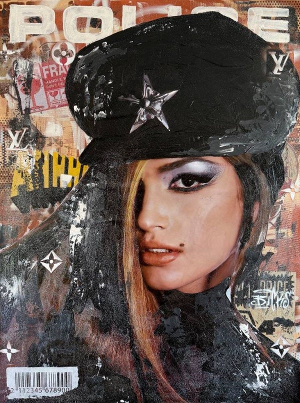 "POLICE" 90 x 120 cm