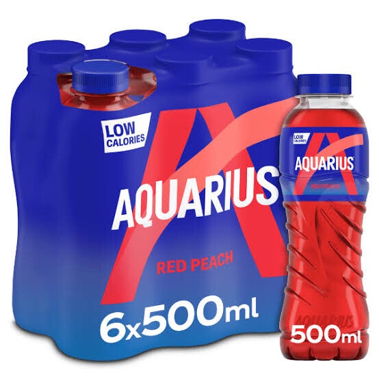 AQUARIUS PERZIK  6 X 50 CL