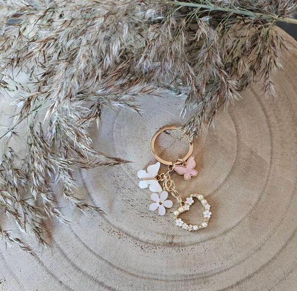 Schmetterlings-Anhänger in rosa