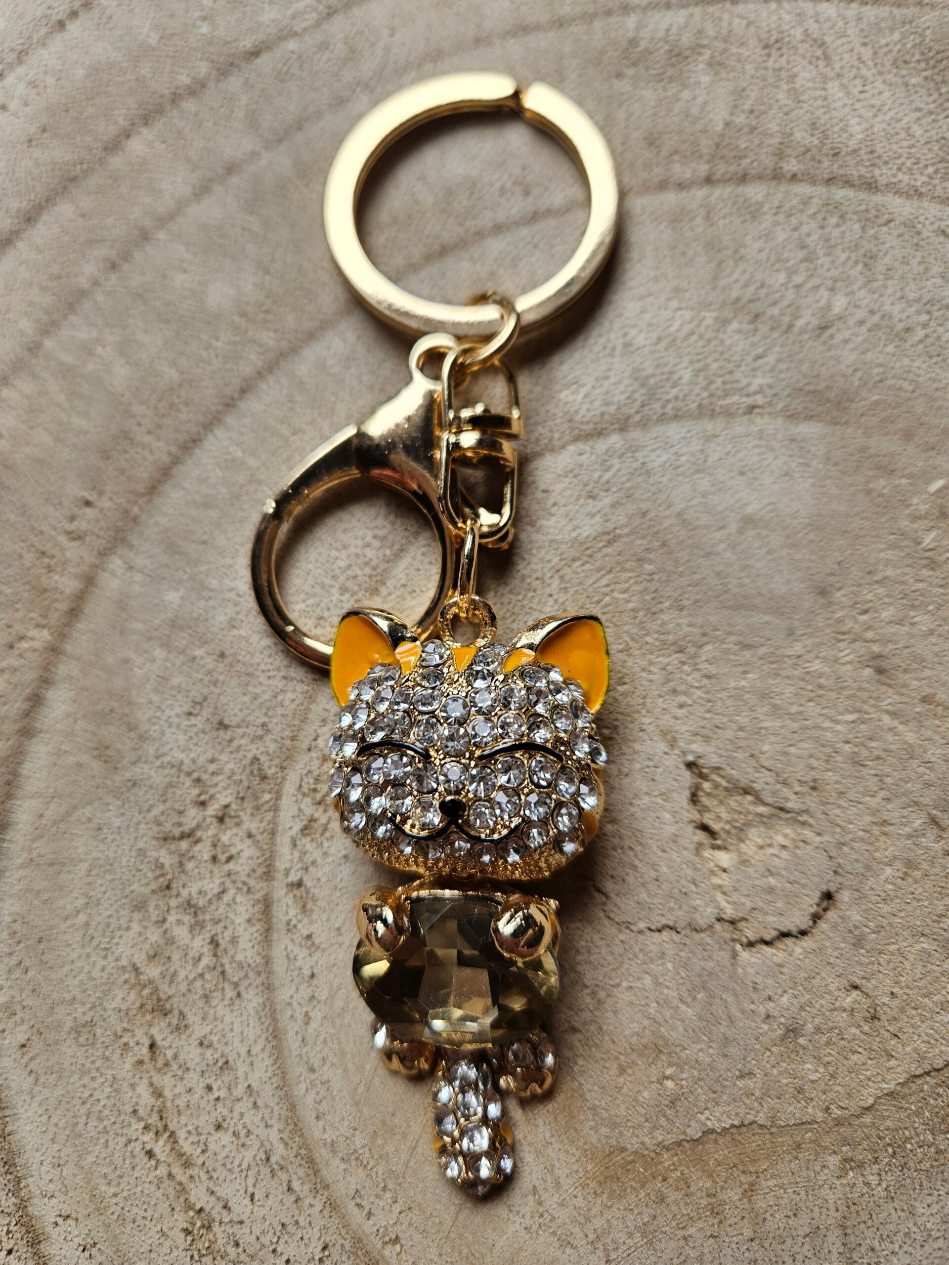 Anhänger gold Katze