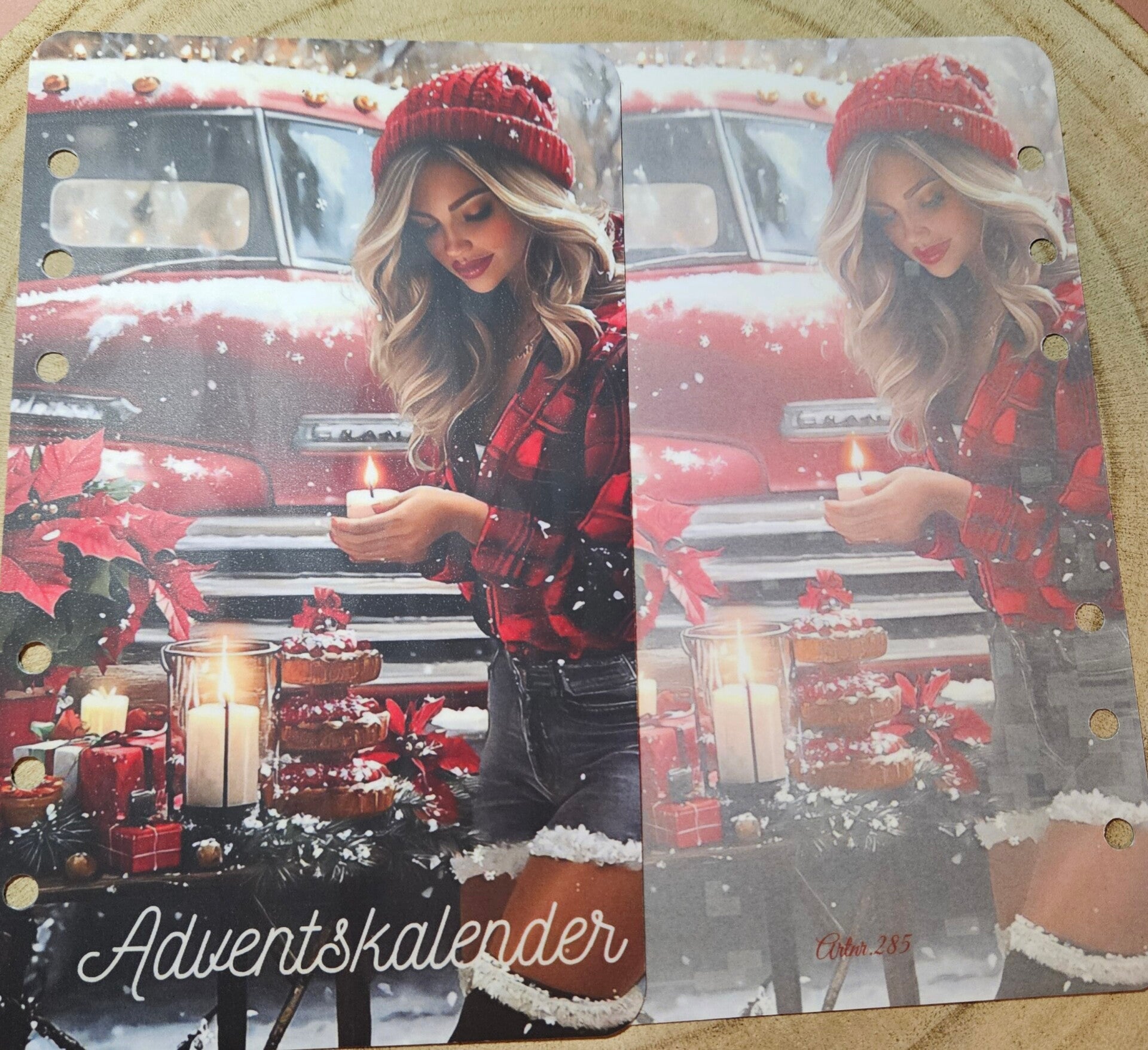 Adventkalender - Deckblatt A6 matt foliert