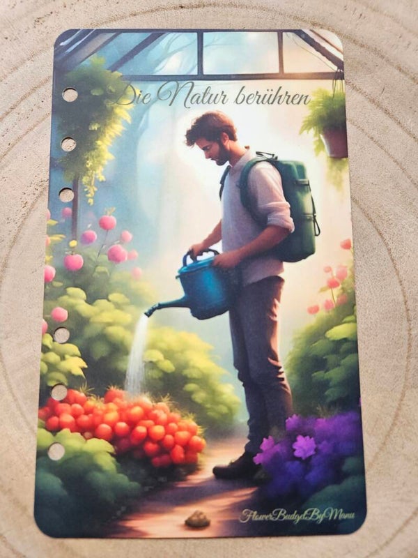 Deckblatt A6  Die Natur berühren  matt foliert