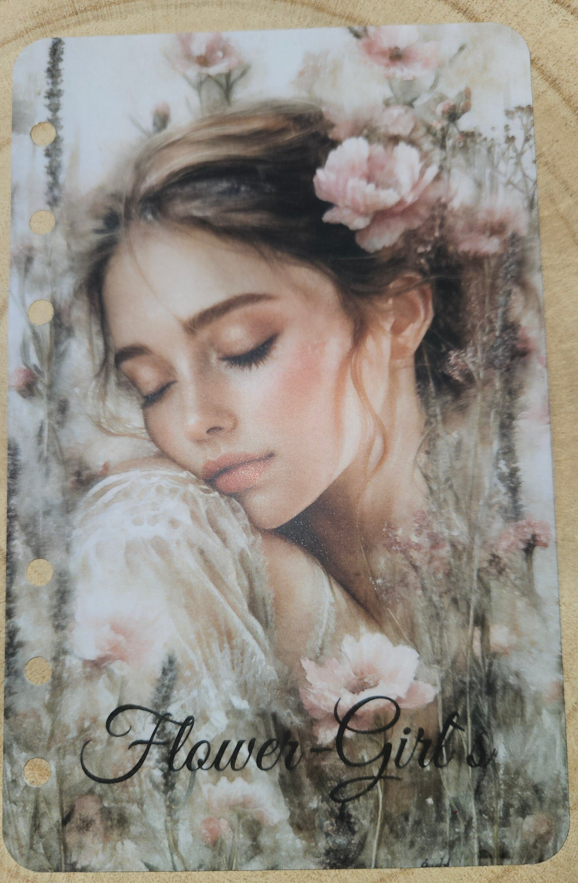 Flower Girl´s Deckblatt A6  matt foliert