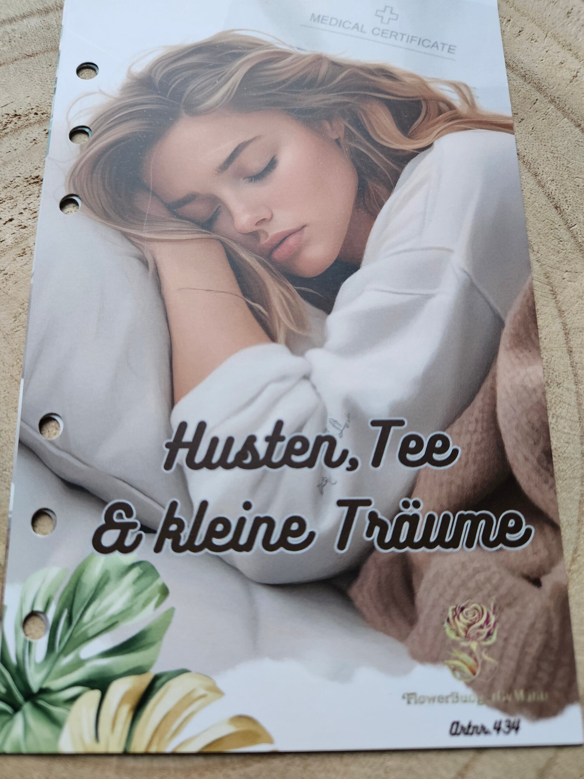Husten,Tee & kleine Träume Einheft- Challenge matt foliert