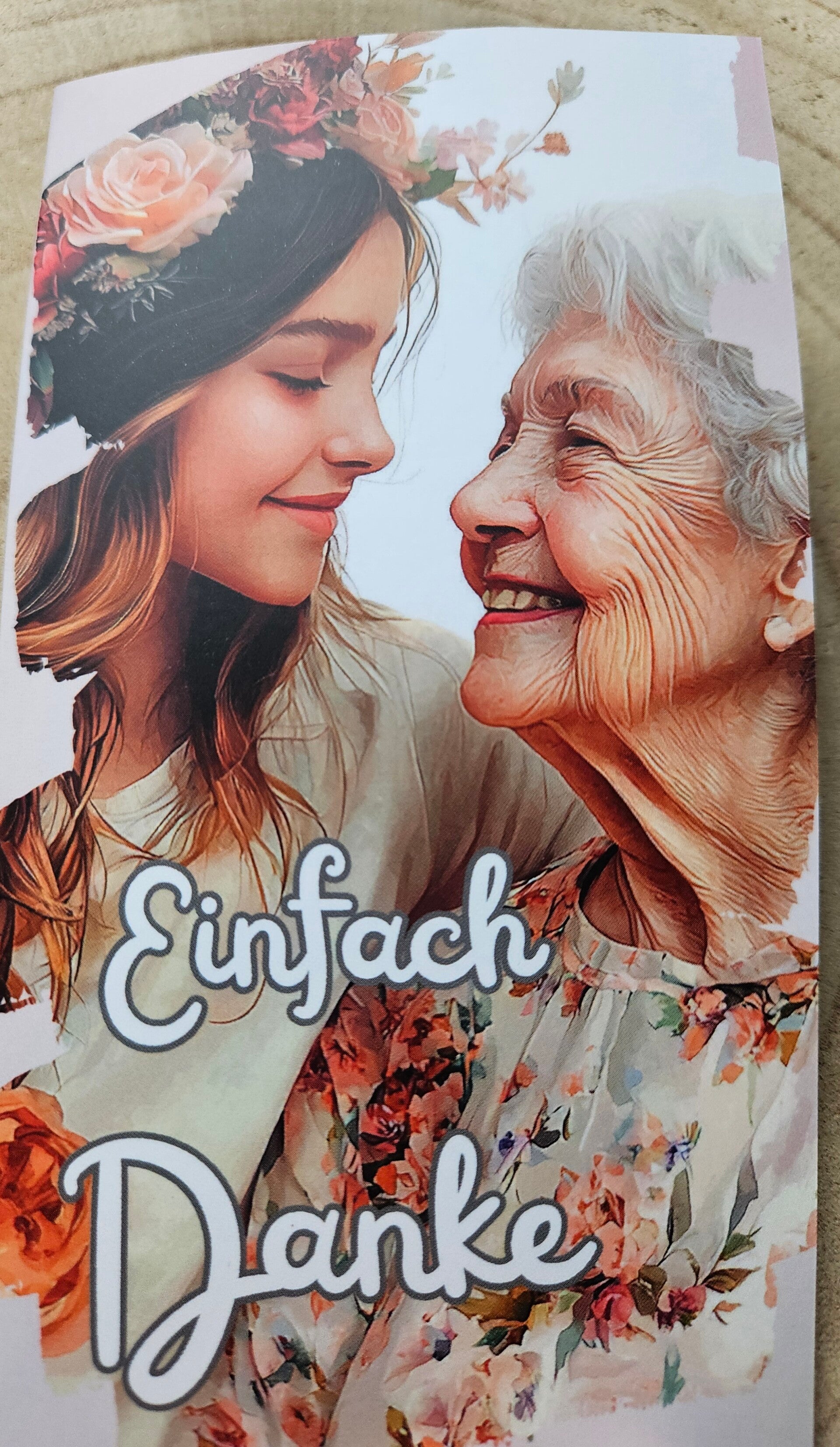 "Einfach Danke" 2er Klappkarte matt foliert