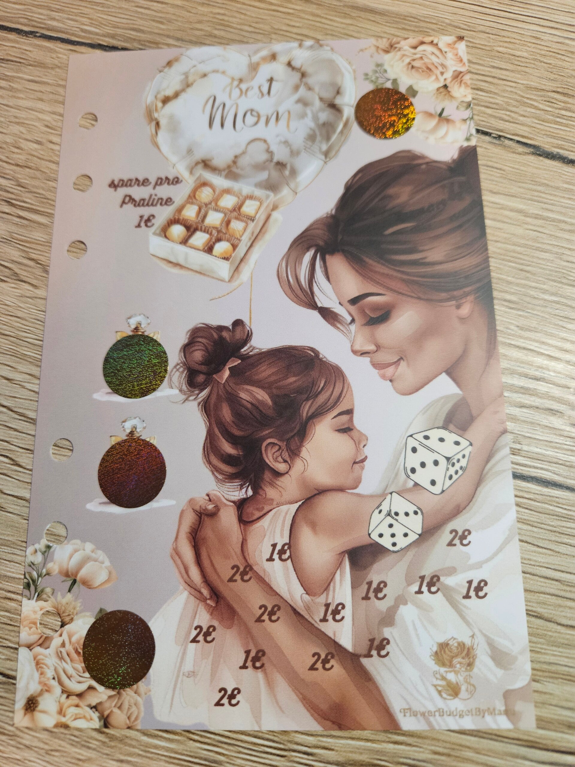 "Best Mom" Einheft-Challenge matt foliert