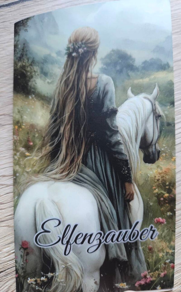 Elfenzauber 3er Klappkarte matt foliert