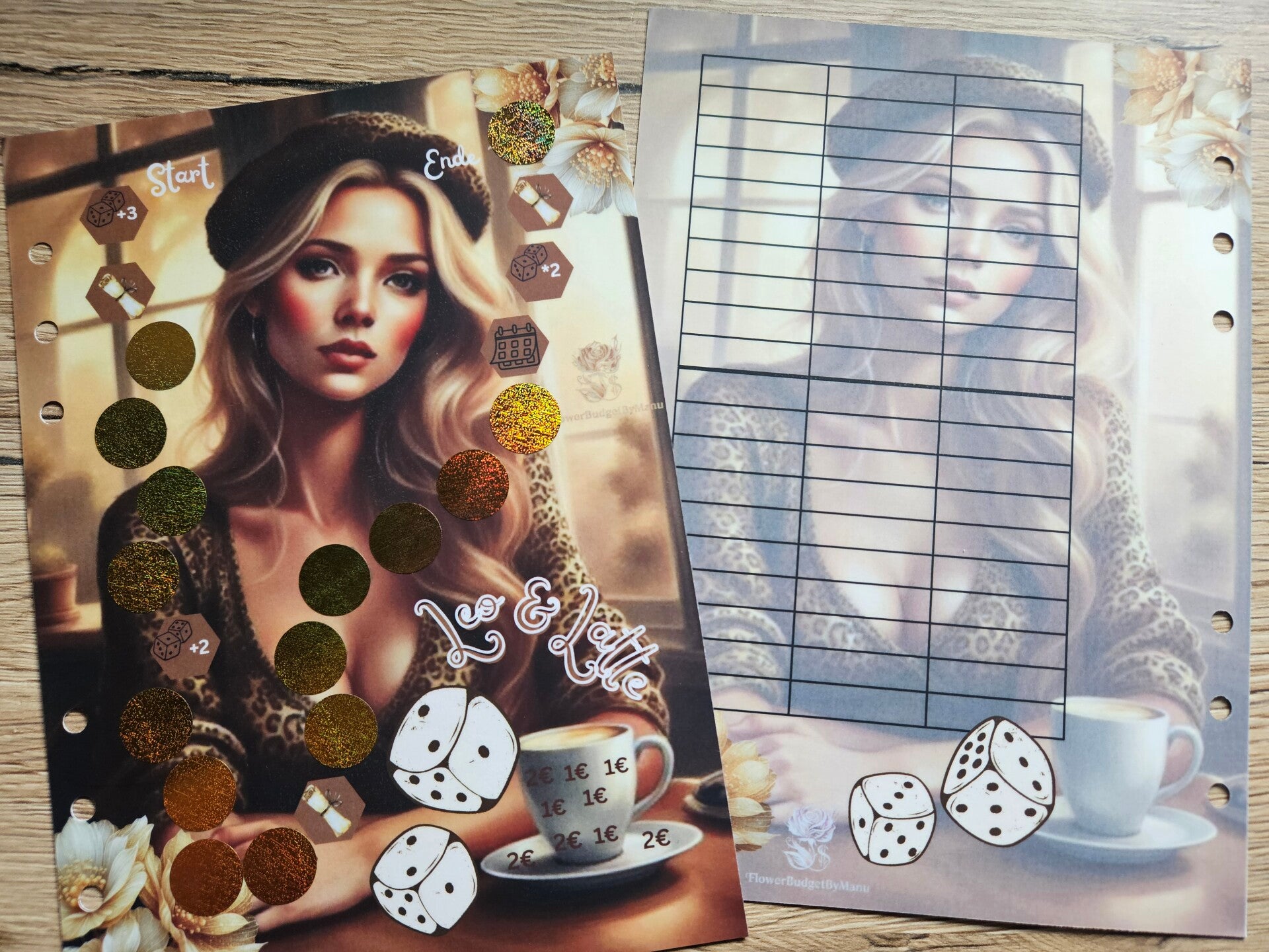 Leo & Latte  A5 Challenge zum Einheften matt foliert