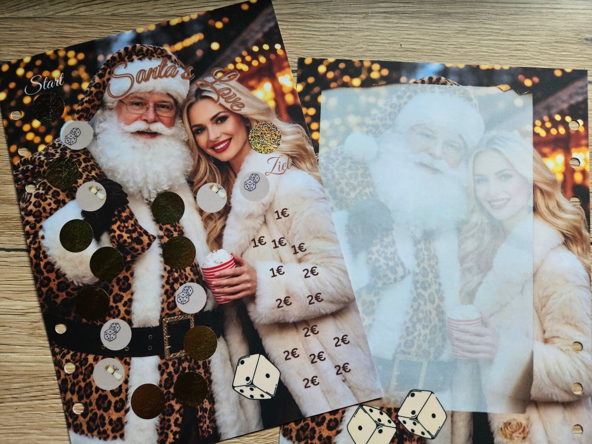 Santa`s Love A5 Challenge zum Einheften matt foliert