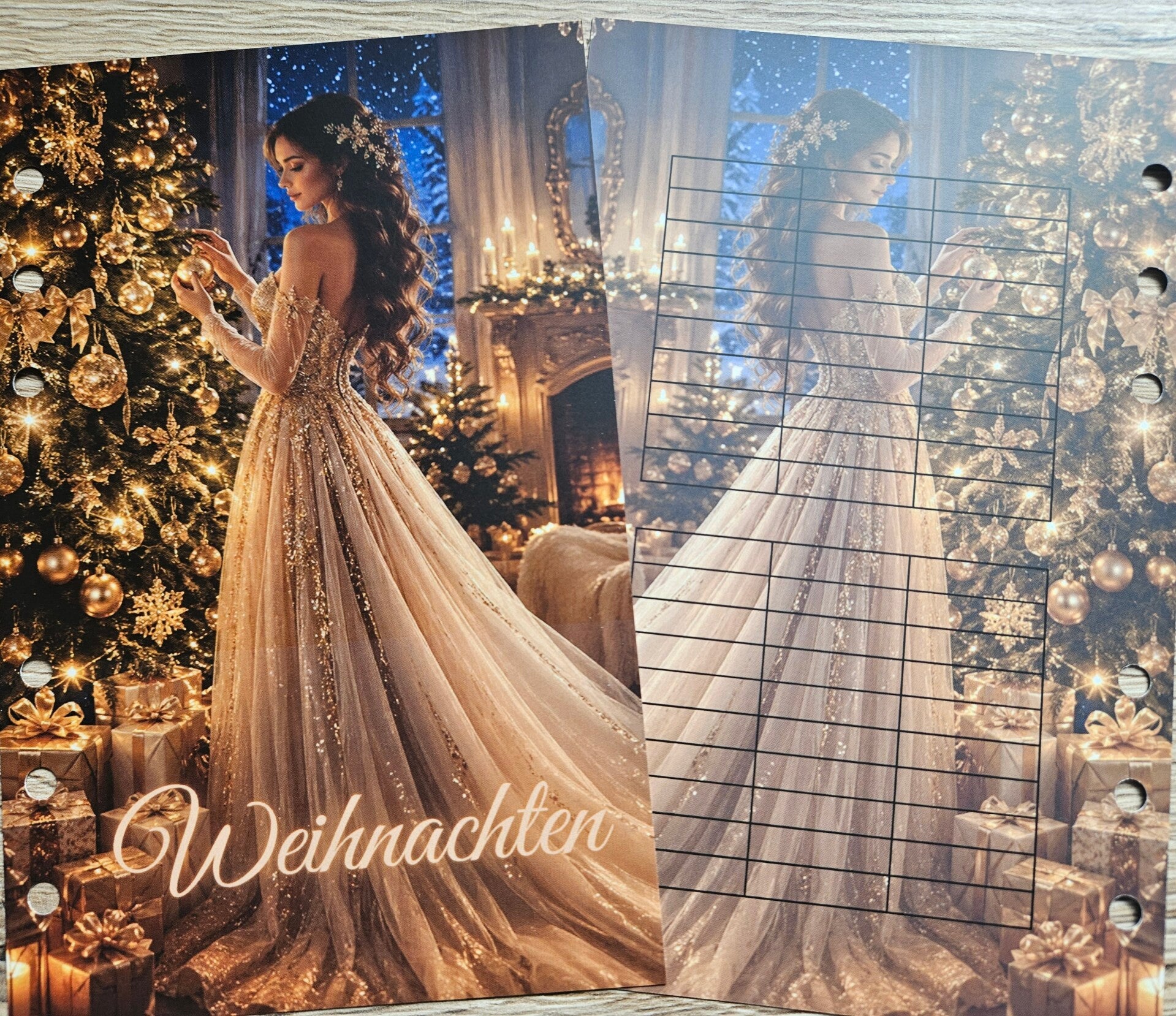 Weihnachts  - Deckblatt A6 matt foliert