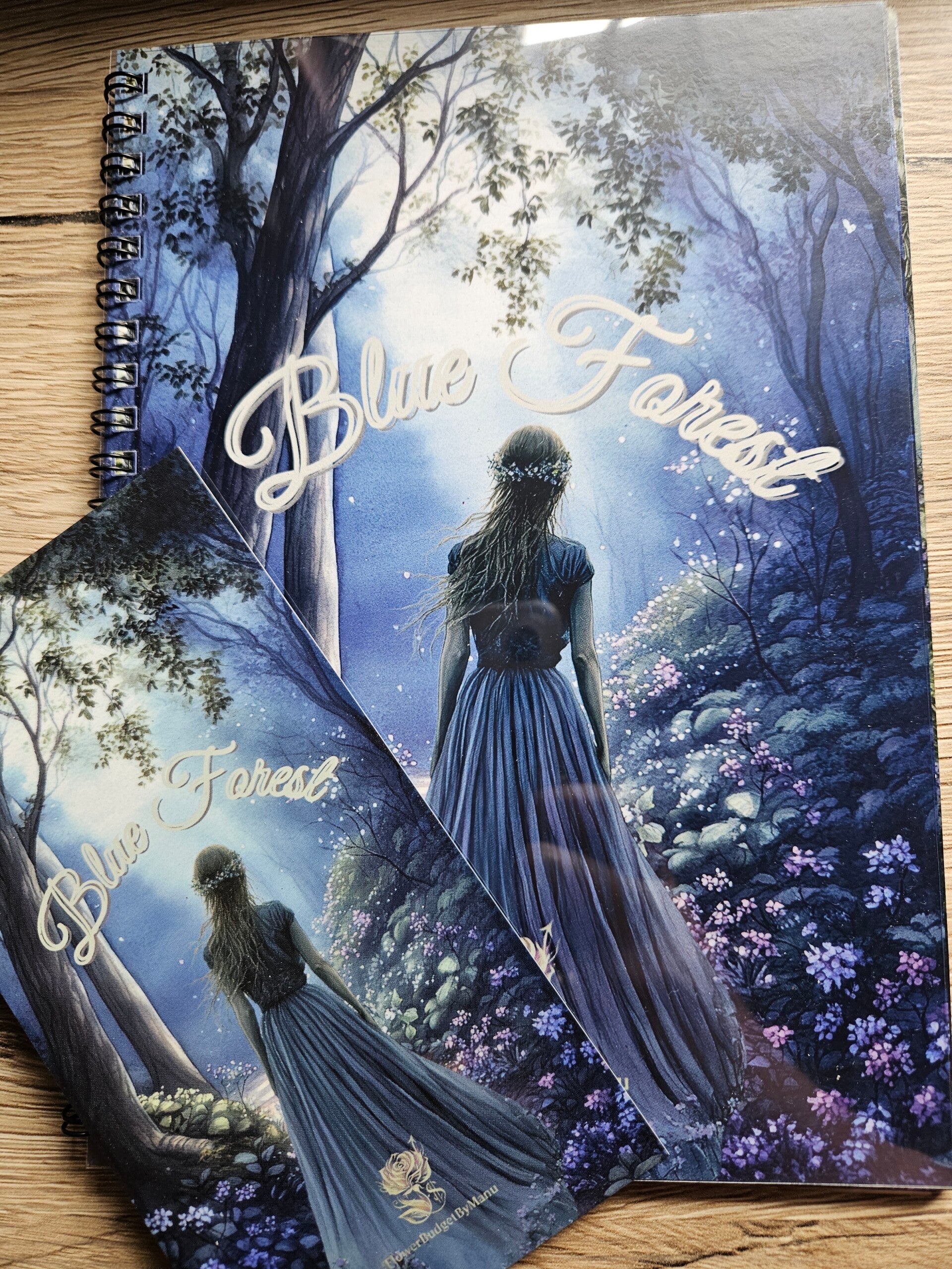 Sparbuch A5 "Blue Forest" mit Dashboard in A5