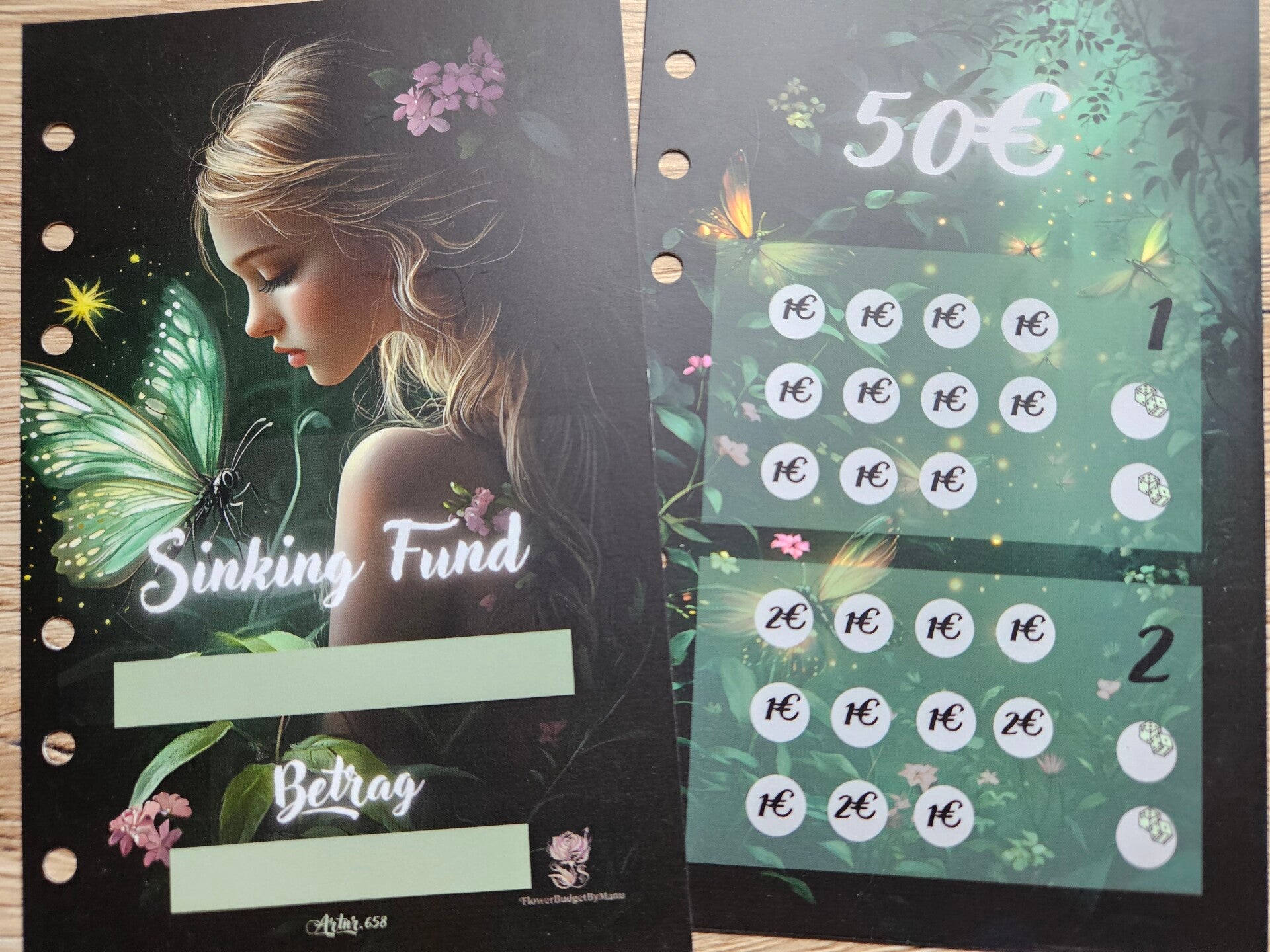 Sinking Funds Elfe 50€/100€/200€ matt foliert