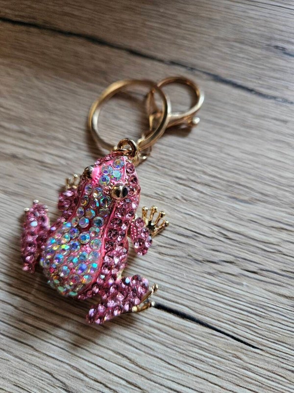 Anhänger  Frosch rosa